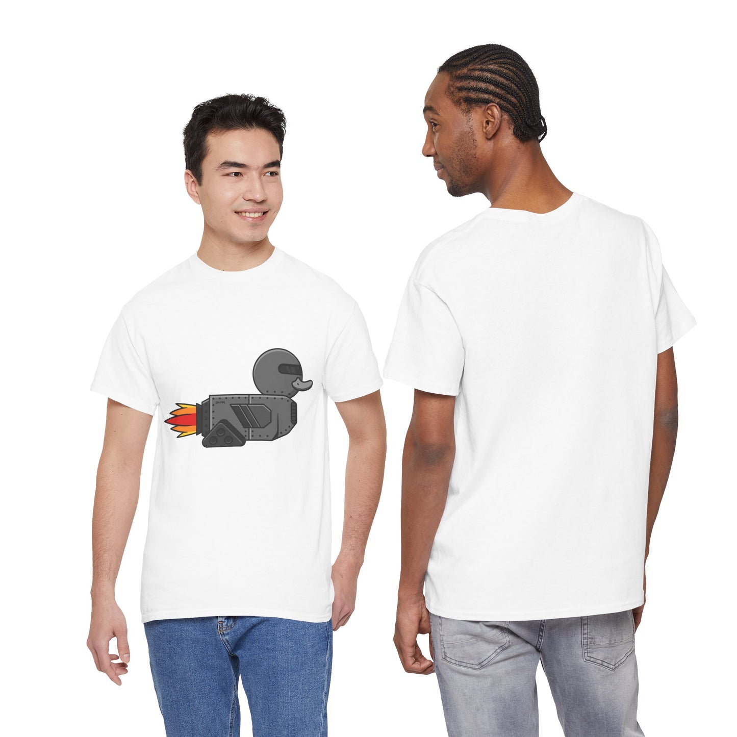 Unisex Heavy Cotton Tee (Robot Duck)
