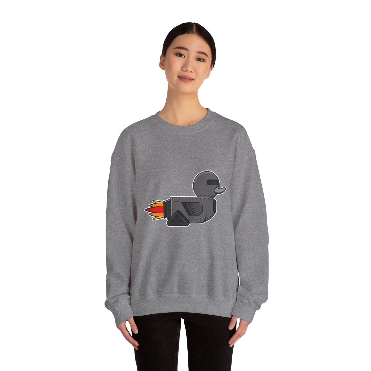 Unisex Heavy Blend™ Crewneck Sweatshirt (Robot Duck)