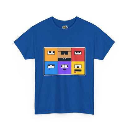 Unisex Heavy Cotton Tee (Emotion Blocks)