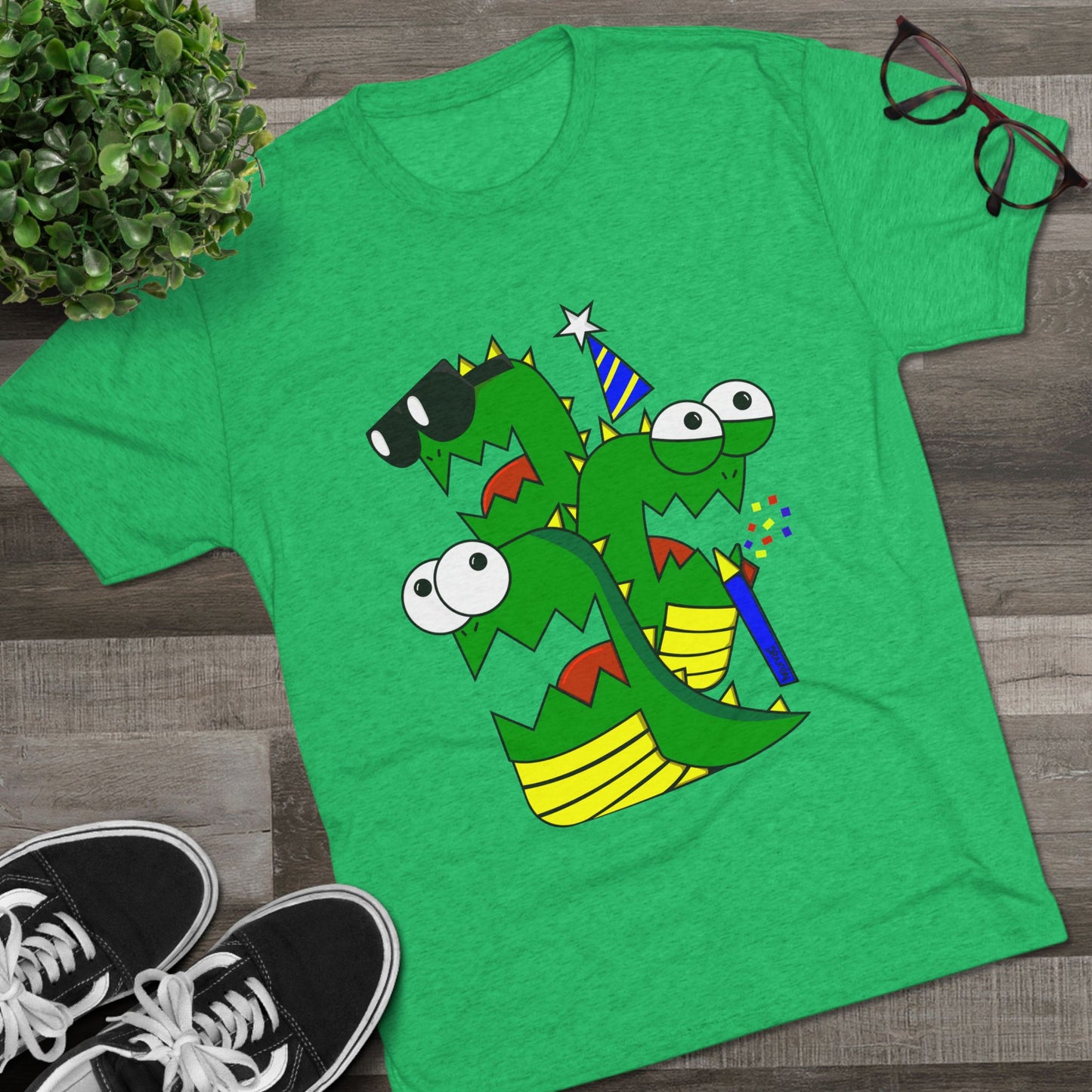 Unisex Tri-Blend Crew Tee (Larry the Snake thing)