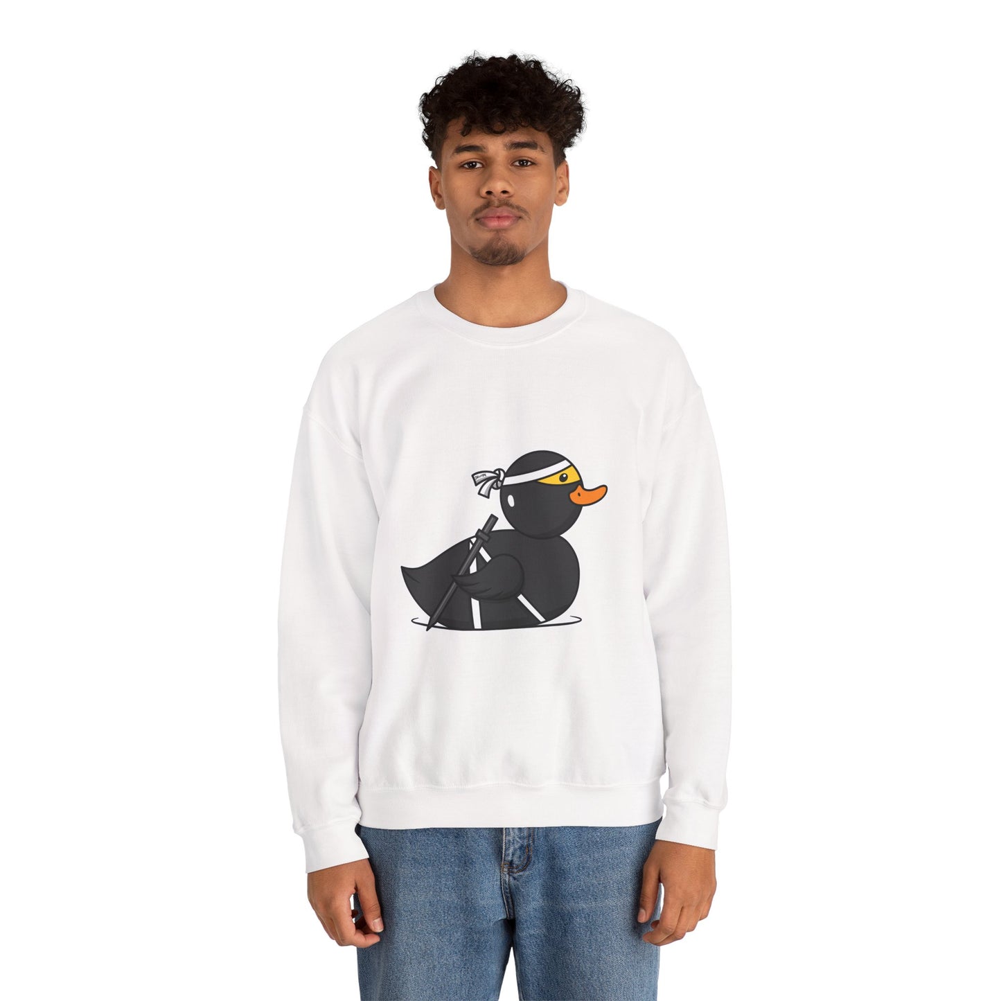 Unisex Heavy Blend™ Crewneck Sweatshirt (Ninja Duck)