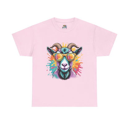 Unisex Heavy Cotton Tee (Pastel Goat)