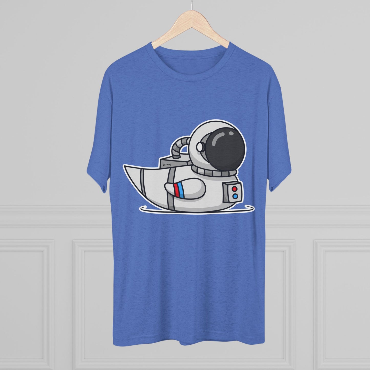 Unisex Tri-Blend Crew Tee (Astronaut Duck)