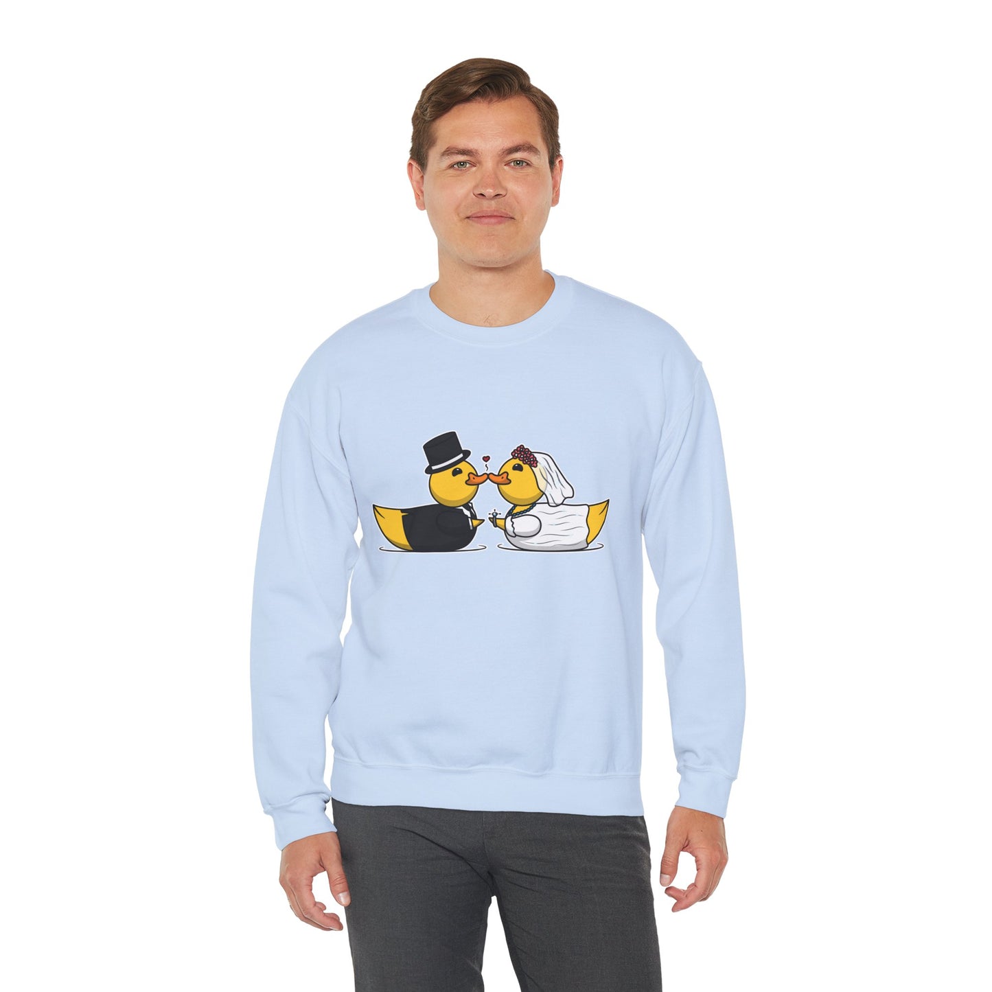 Unisex Heavy Blend™ Crewneck Sweatshirt (Wedding Ducks)