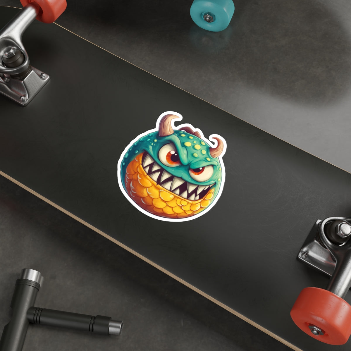Die-Cut Stickers | Vibrant Art for Personalization (Green Monster 1)