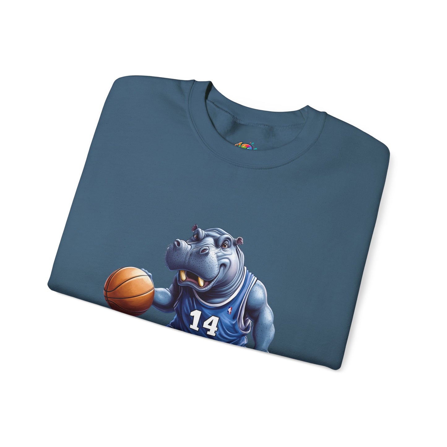 Unisex Heavy Blend™ Crewneck Sweatshirt (Hippo Baller)