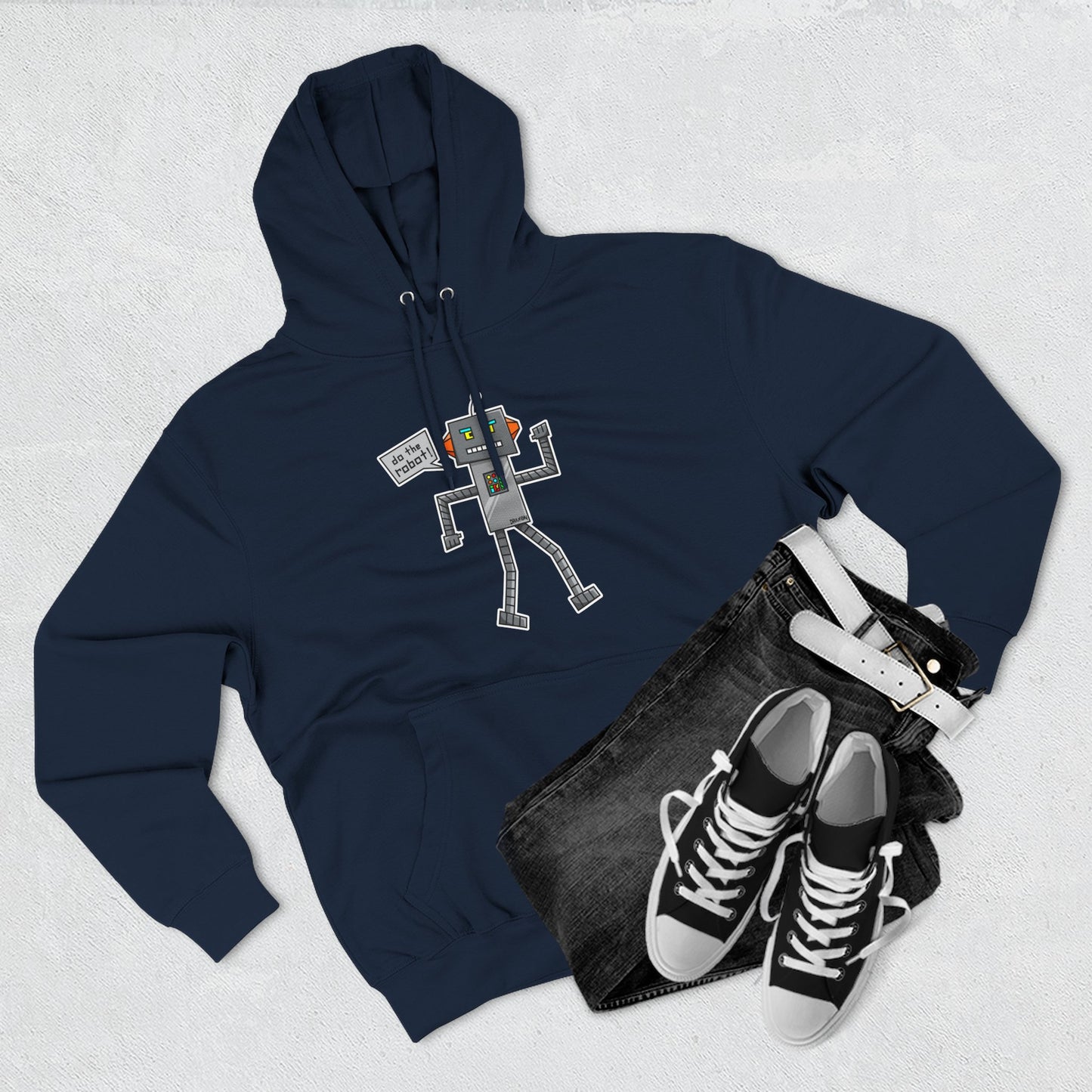 Three-Panel Fleece Hoodie (Do the Robot)