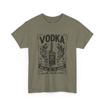 Unisex Heavy Cotton Tee (Vodka - Worth a Shot)