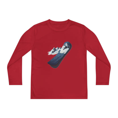 Youth Long Sleeve Competitor Tee (Mountain Snowboard)