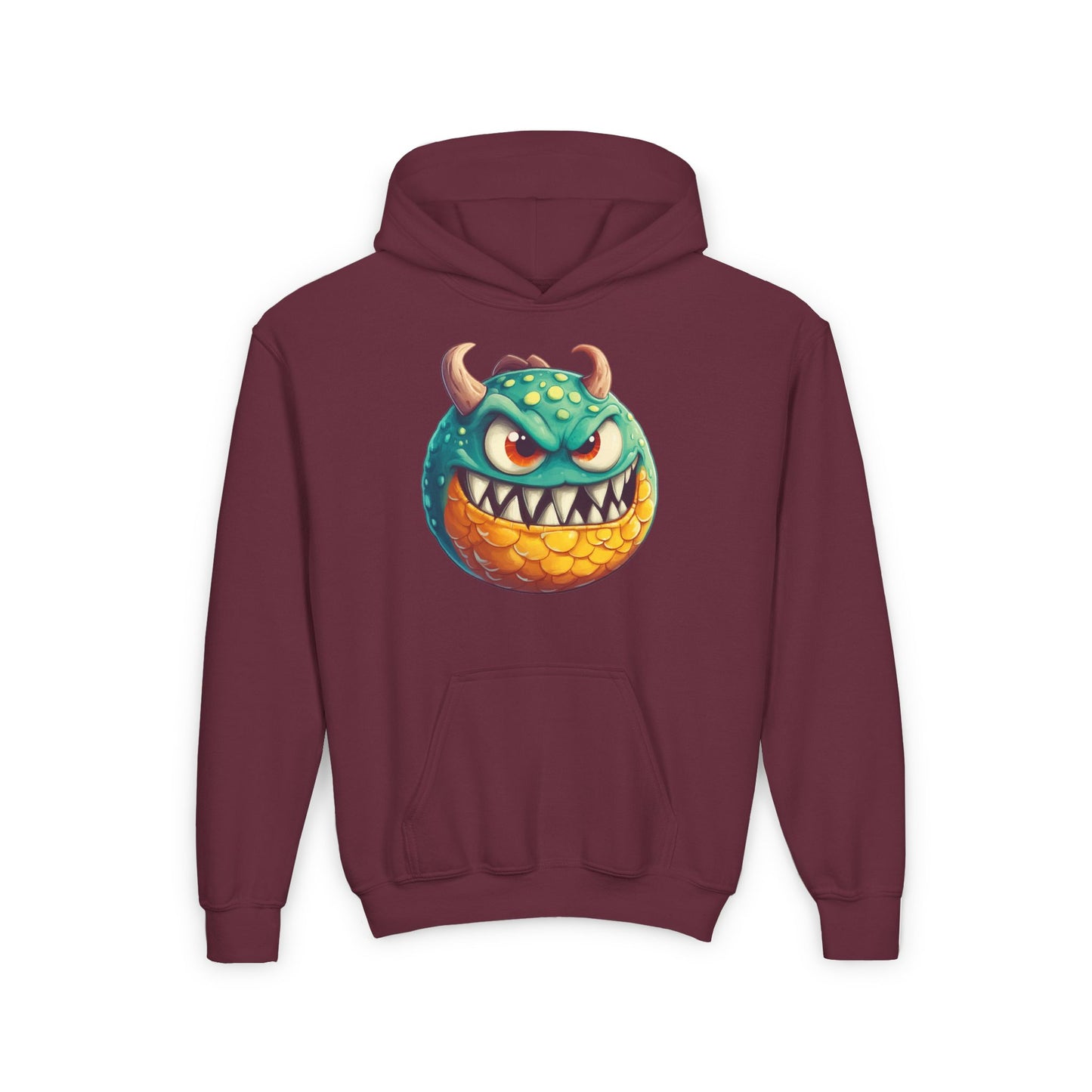 Youth Heavy Blend Hooded Sweatshirt (Green Monster 1)