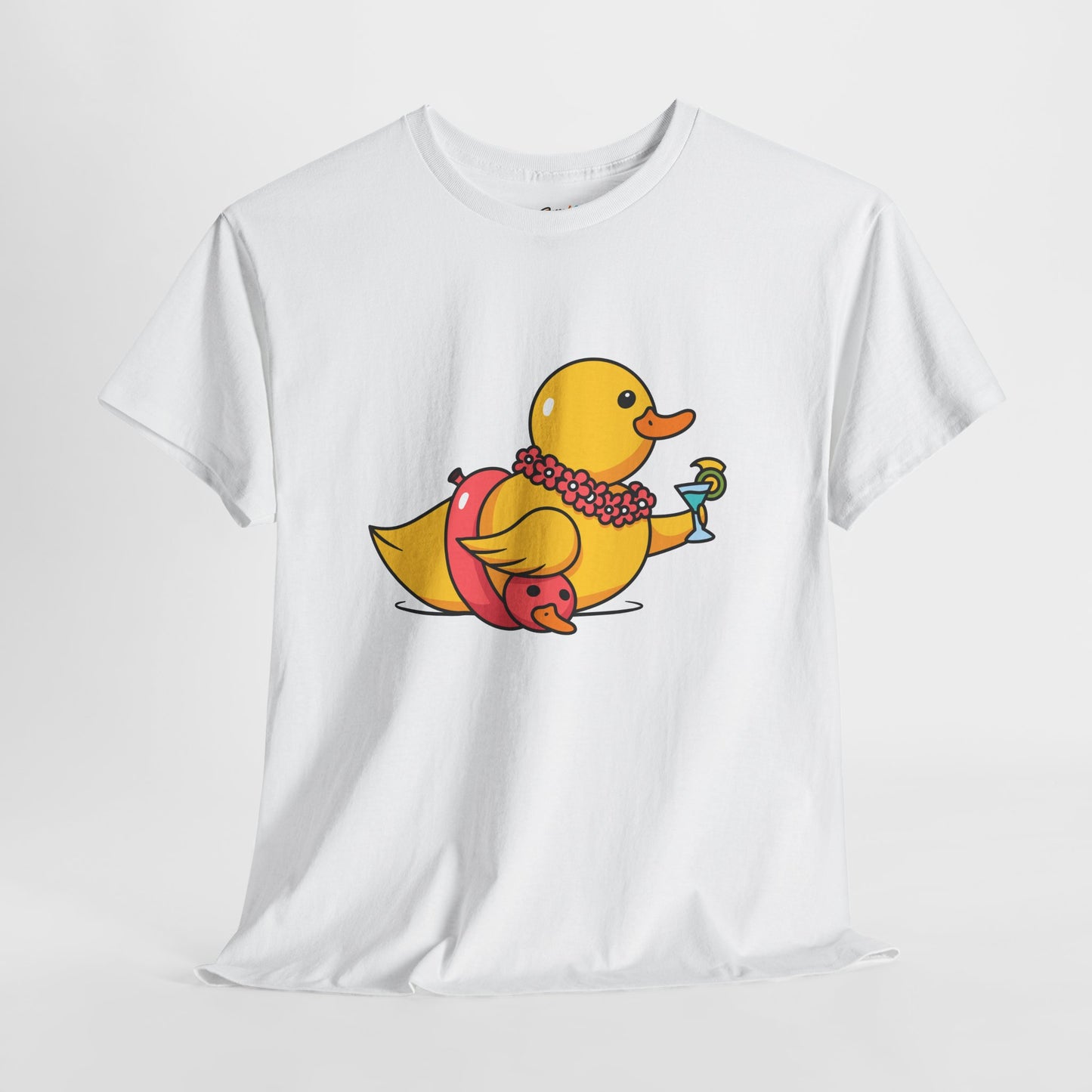 Unisex Heavy Cotton Tee (Tropical Duck)
