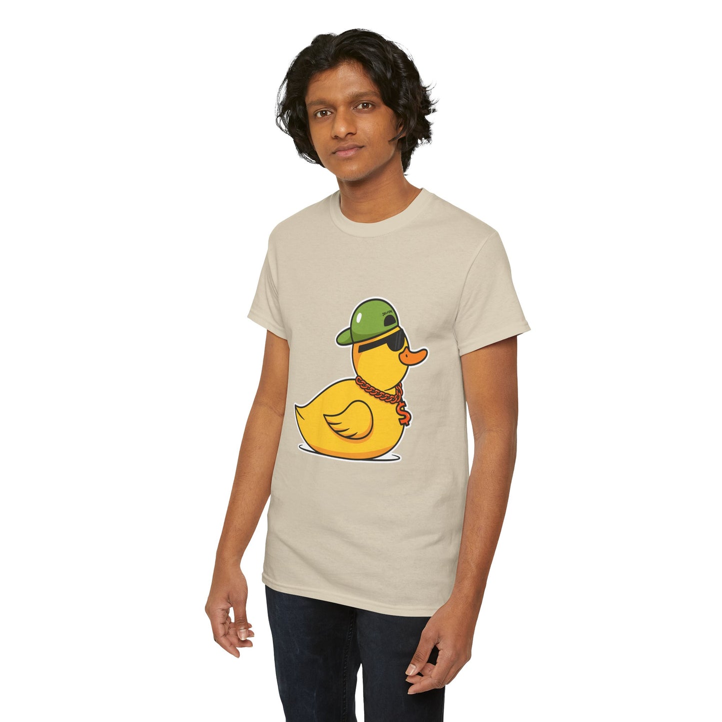 Unisex Heavy Cotton Tee (Gangster Duck)