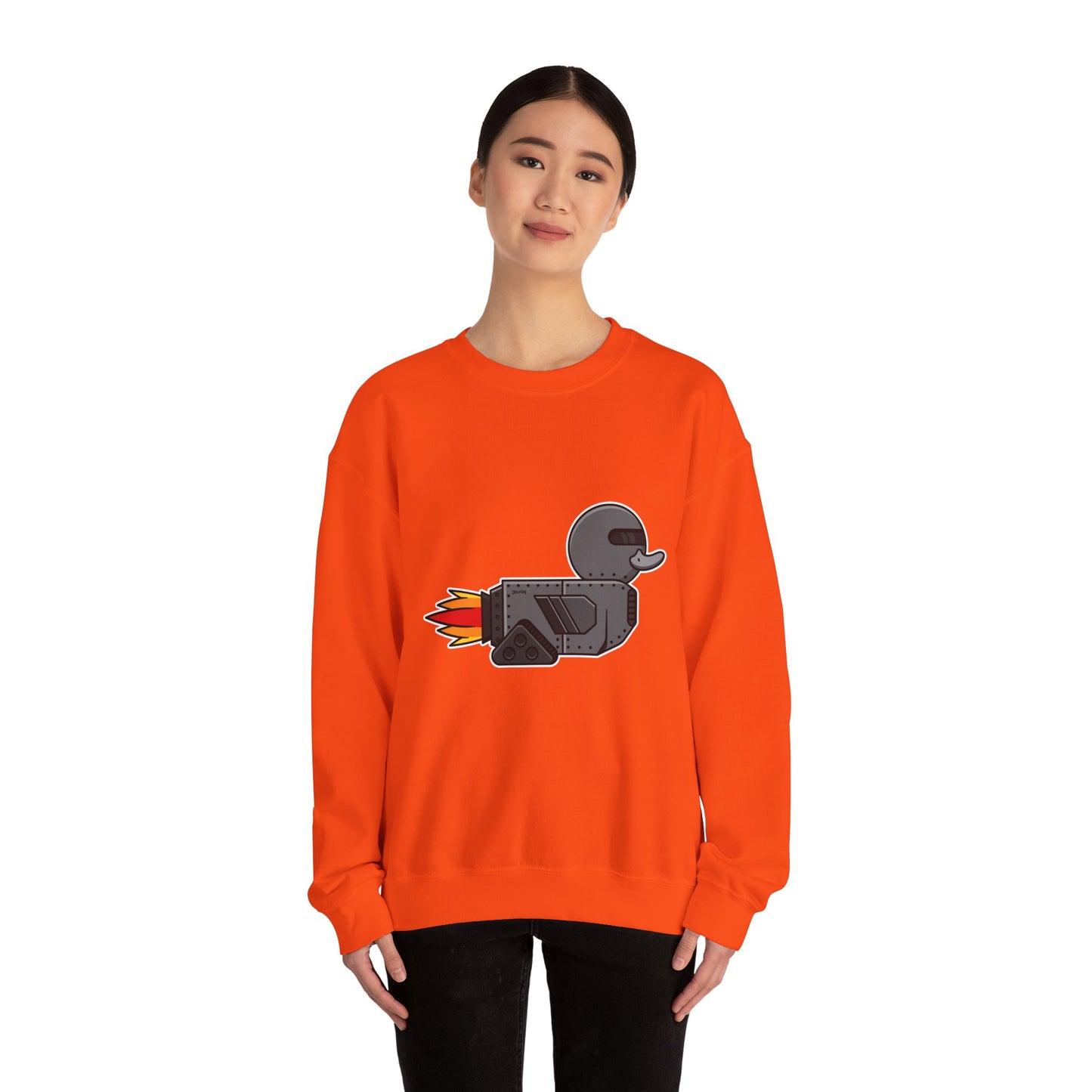 Unisex Heavy Blend™ Crewneck Sweatshirt (Robot Duck)
