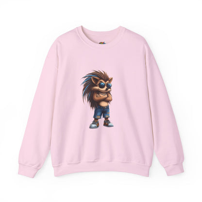 Unisex Heavy Blend™ Crewneck Sweatshirt (Cool Hedgehog)