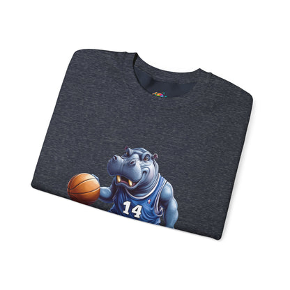 Unisex Heavy Blend™ Crewneck Sweatshirt (Hippo Baller)