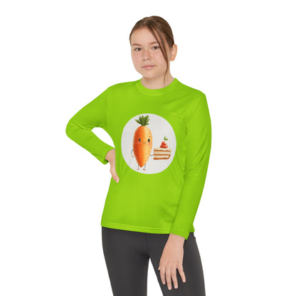 Youth Long Sleeve Competitor Tee (Carrot Cake)