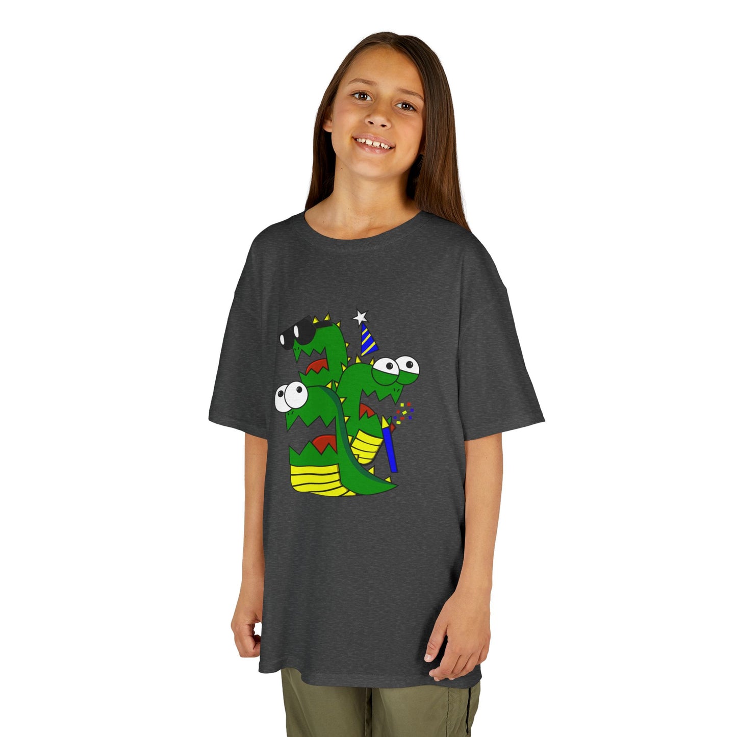 Kids Heavy Cotton T-Shirt (Larry the Snake thing)