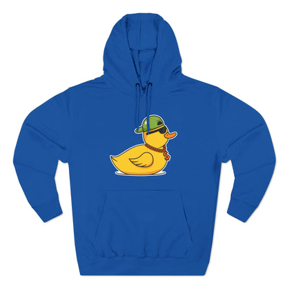 Three-Panel Fleece Hoodie (Gangster Duck)