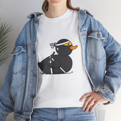 Unisex Heavy Cotton Tee (Ninja Duck)