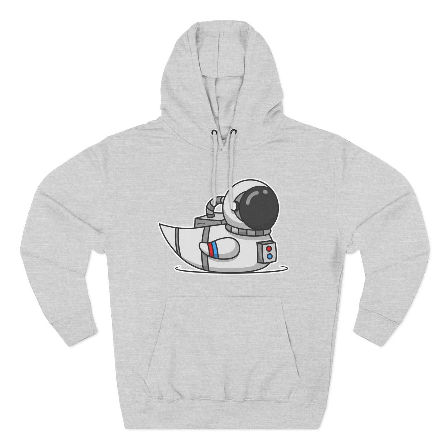 Three-Panel Fleece Hoodie (Astronaut Duck)