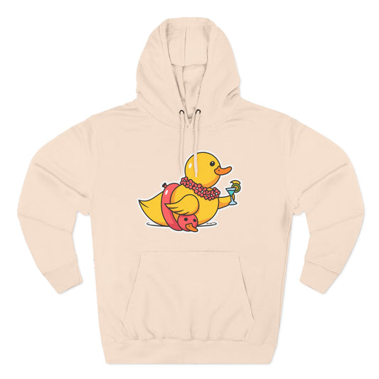 Three-Panel Fleece Hoodie (Tropical Duck)