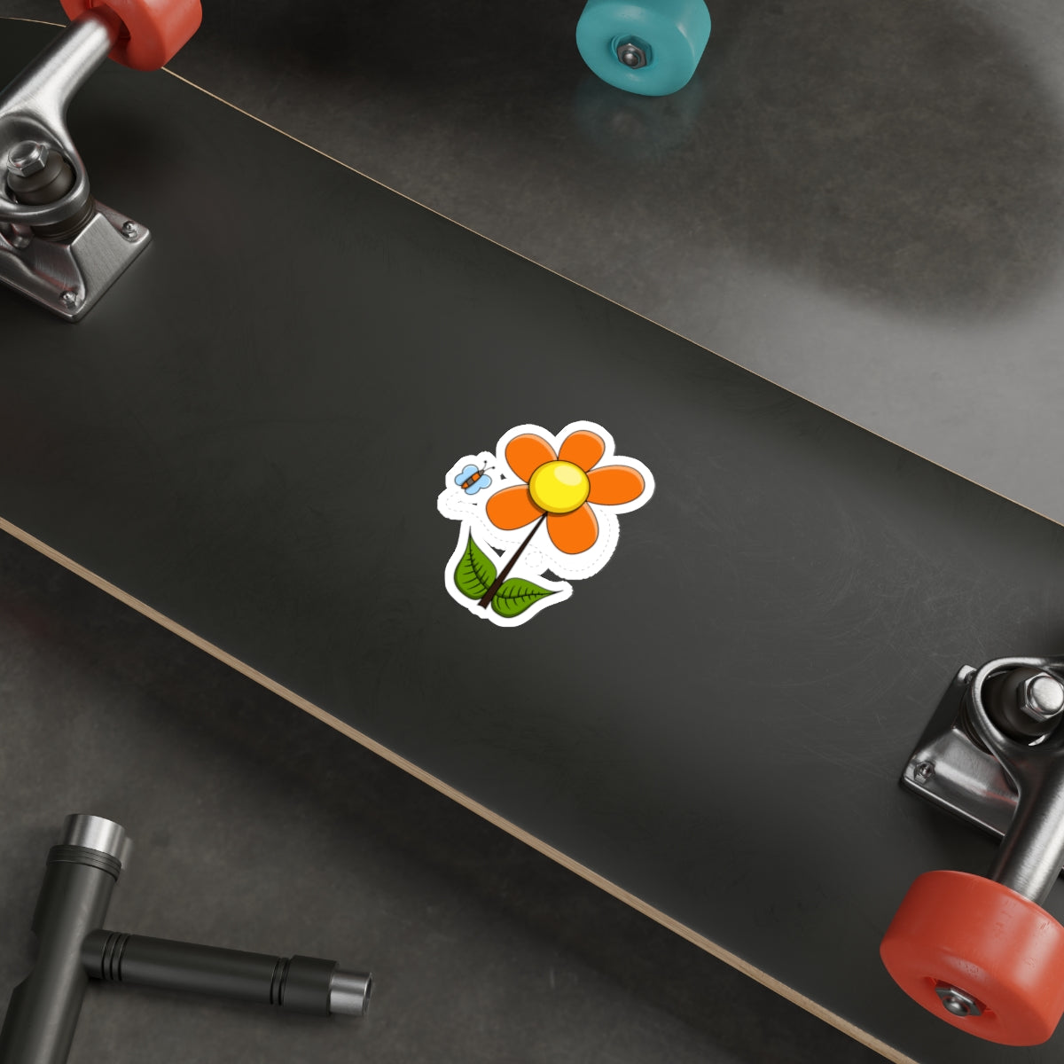 Die-Cut Stickers | Vibrant Art for Personalization (Flower & Butterfly)