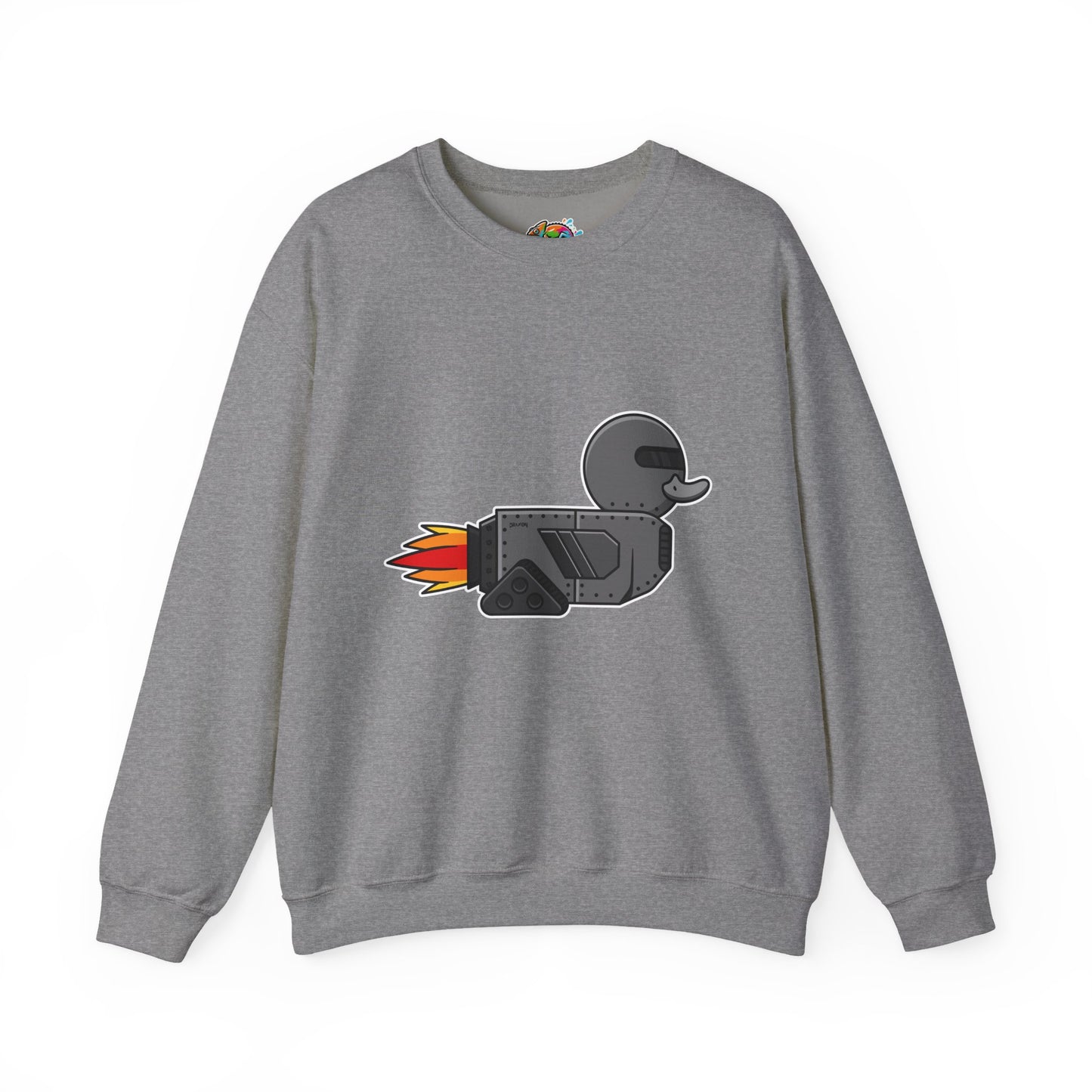 Unisex Heavy Blend™ Crewneck Sweatshirt (Robot Duck)