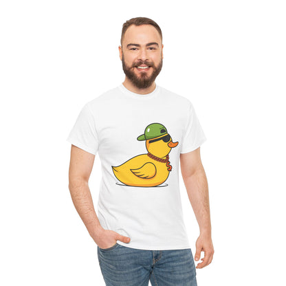 Unisex Heavy Cotton Tee (Gangster Duck)
