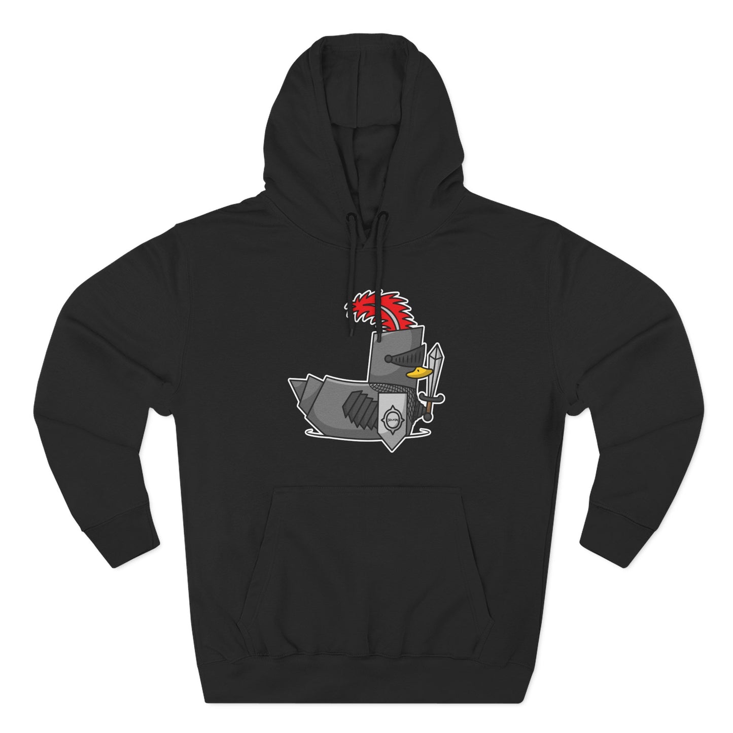 Three-Panel Fleece Hoodie (Knight Duck)