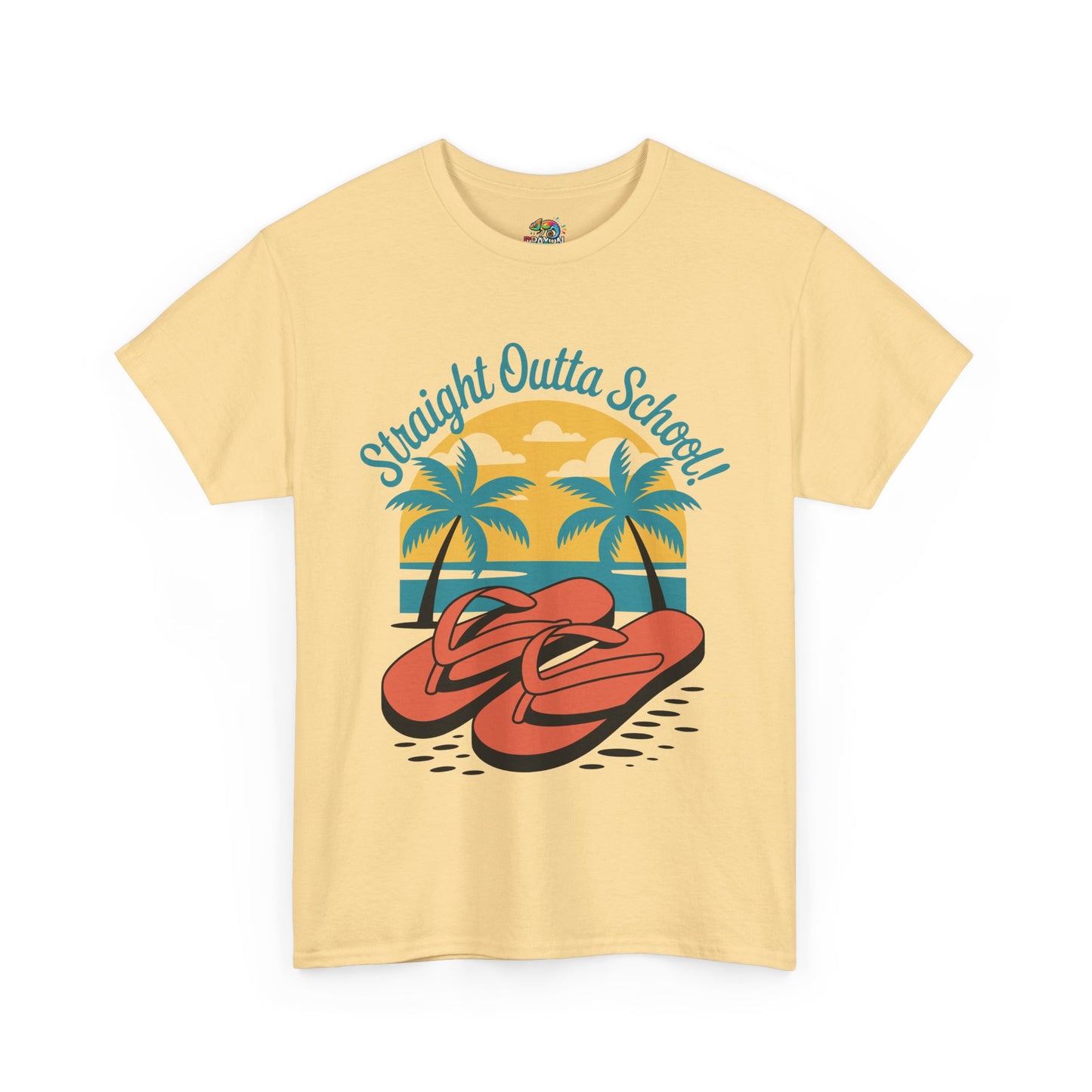 Unisex Heavy Cotton Tee (Straight Outta School)