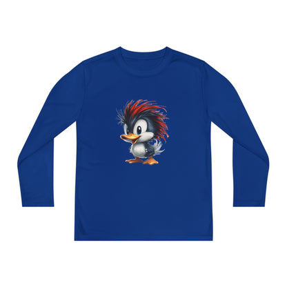 Youth Long Sleeve Competitor Tee (Red Hair Duck)