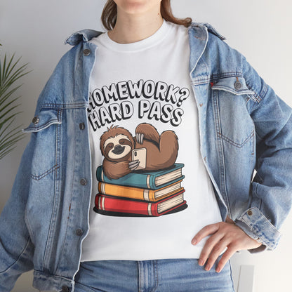 Unisex Heavy Cotton Tee (Homework? Hard Pass)
