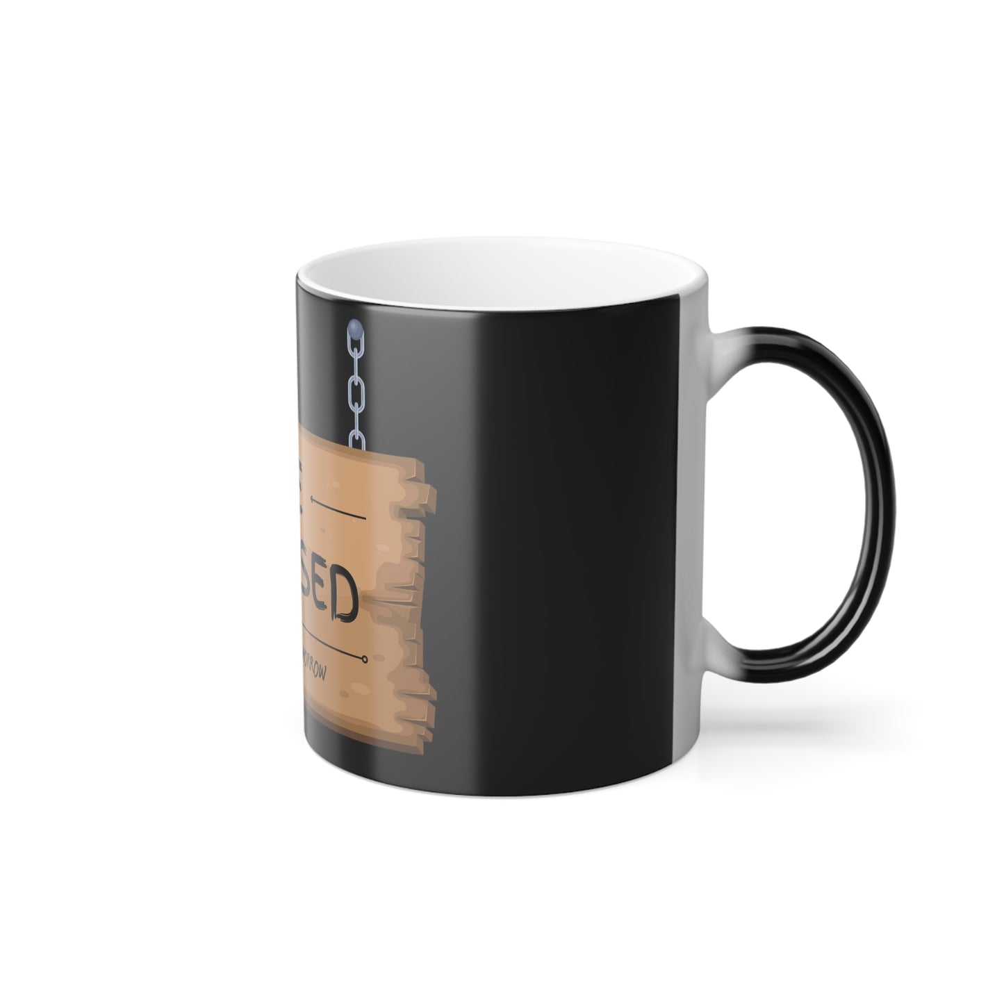 Color Morphing Mug, 11oz (We're Closed)