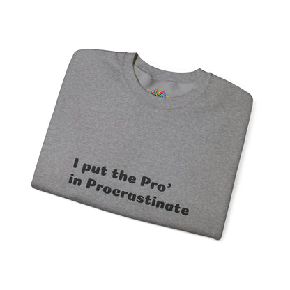 Unisex Heavy Blend™ Crewneck Sweatshirt (Pro' Procrastinate)