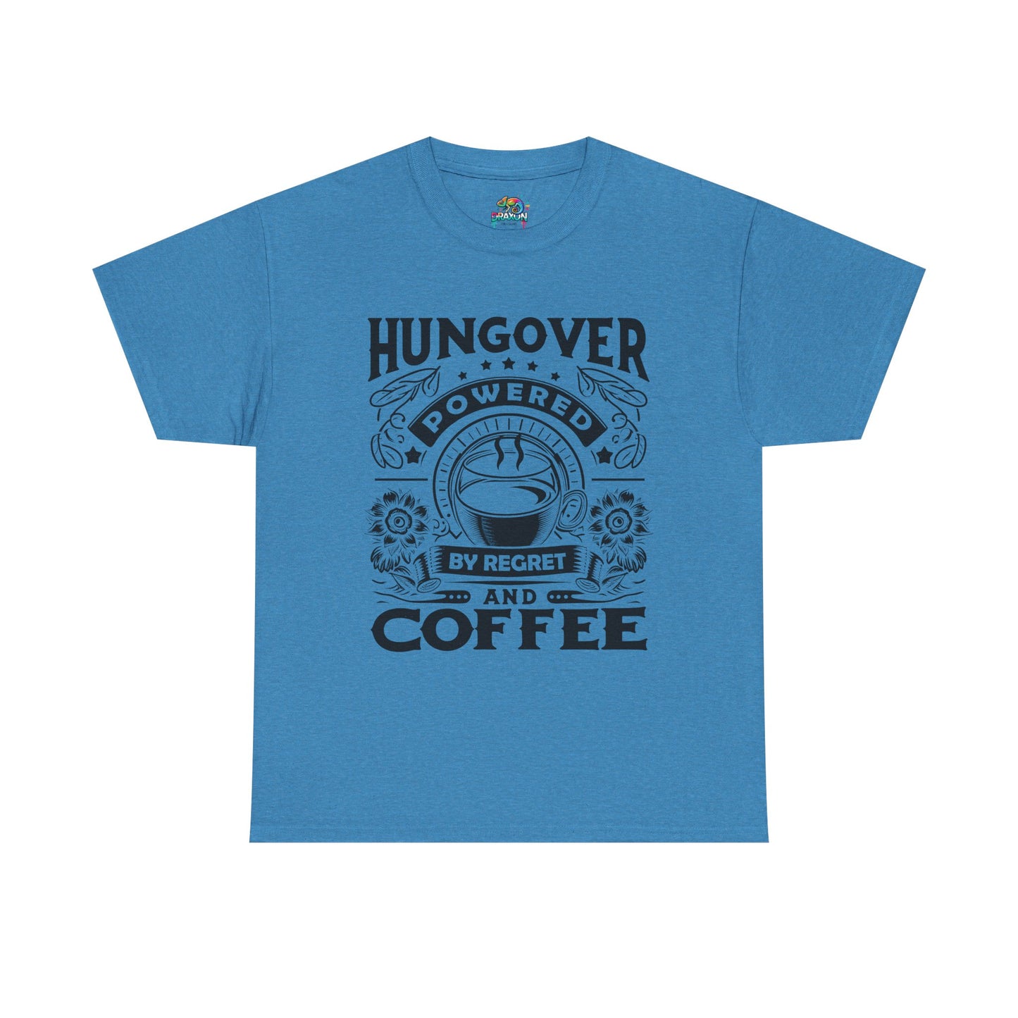 Unisex Heavy Cotton Tee (Hungover - Powered by Coffee)