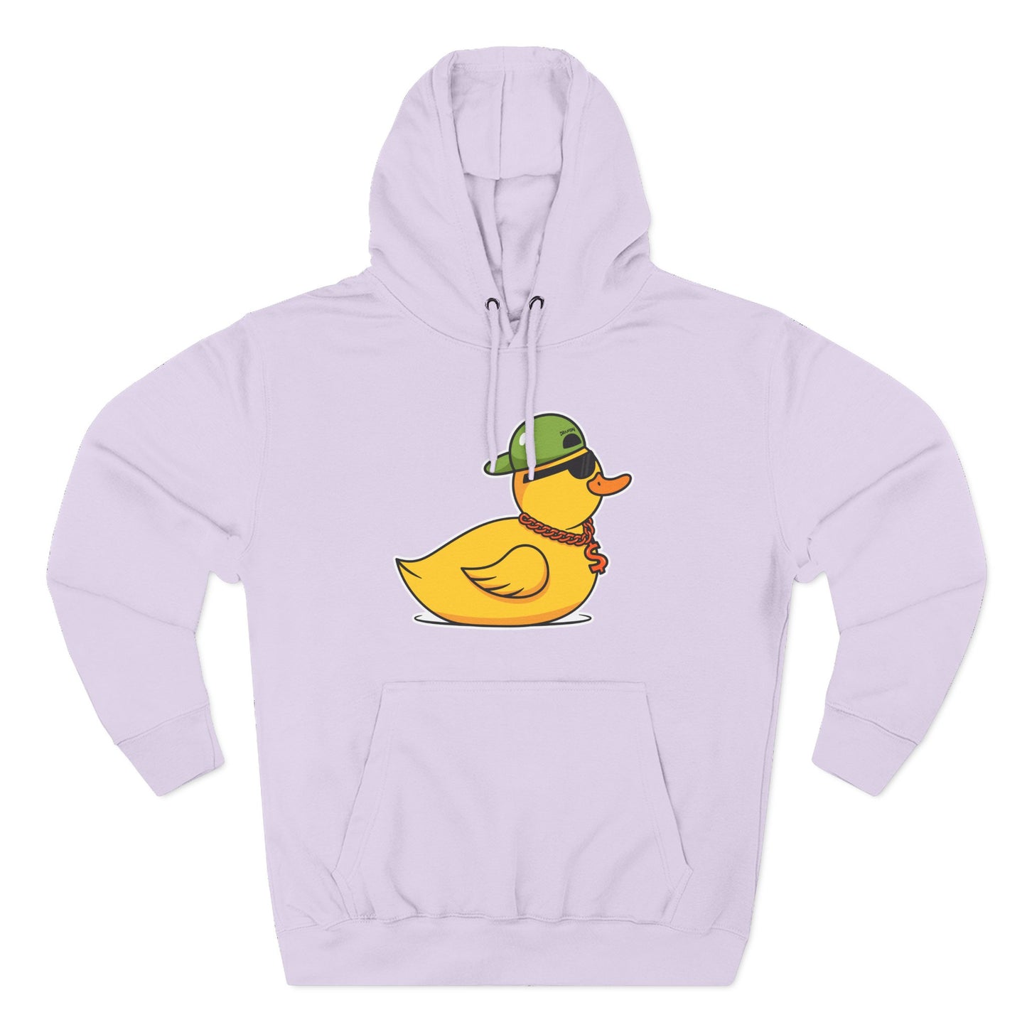 Three-Panel Fleece Hoodie (Gangster Duck)