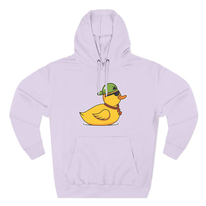 Three-Panel Fleece Hoodie (Gangster Duck)