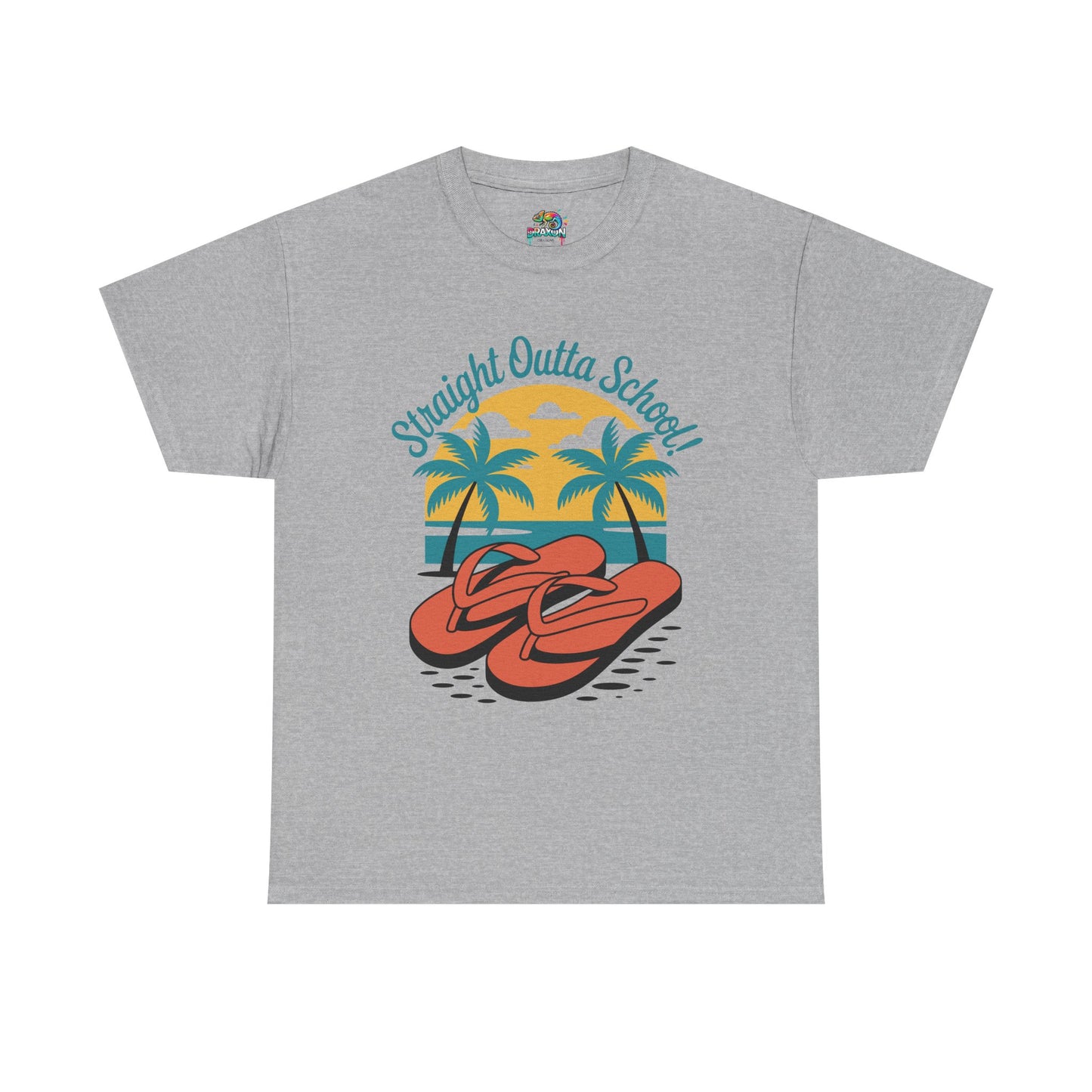 Unisex Heavy Cotton Tee (Straight Outta School)