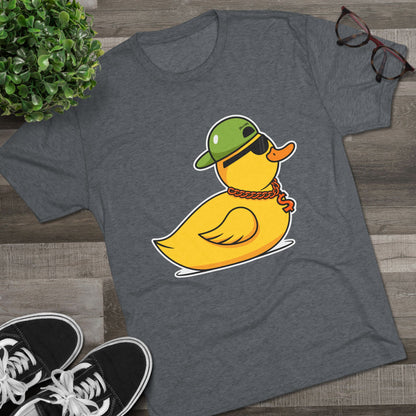 Unisex Tri-Blend Crew Tee (Ninja Duck)