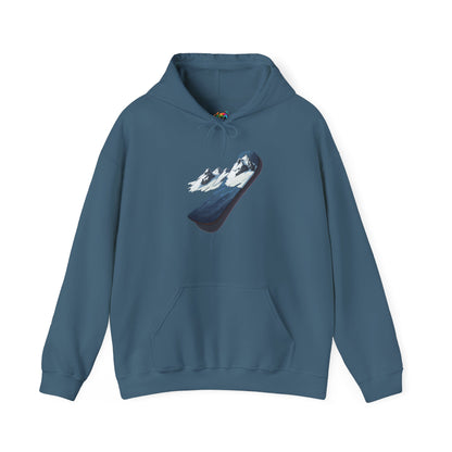 Unisex Heavy Blend™ Hooded Sweatshirt (Mountain Snowboard)