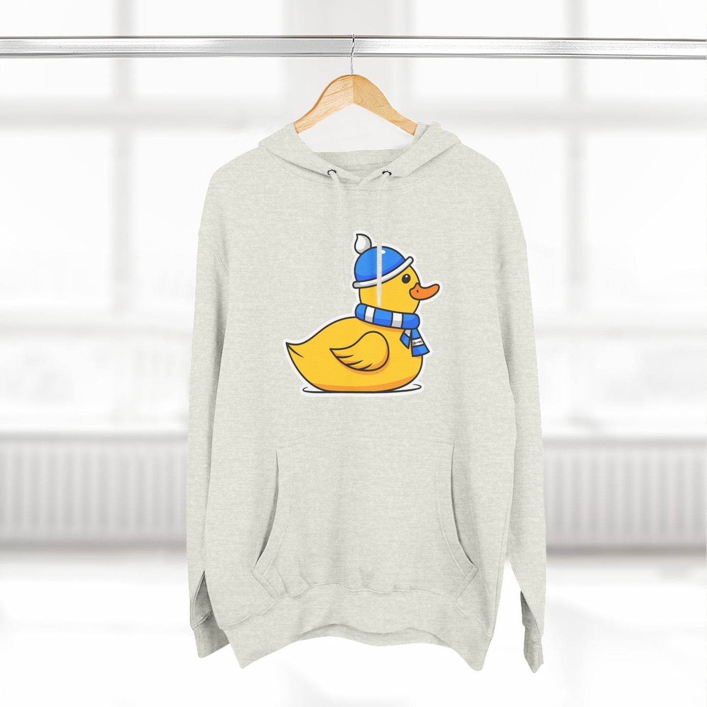 Three-Panel Fleece Hoodie (Chilly Duck)