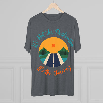 Unisex Tri-Blend Crew Tee (It's not Destination, It's Journey)