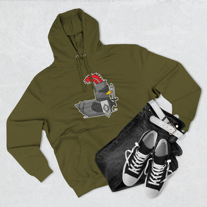 Three-Panel Fleece Hoodie (Knight Duck)
