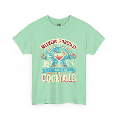 Unisex Heavy Cotton Tee (99% Chance of Cocktails)