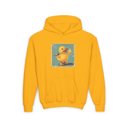 Youth Heavy Blend Hooded Sweatshirt (Karaoke Duck)