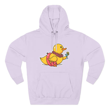 Three-Panel Fleece Hoodie (Tropical Duck)