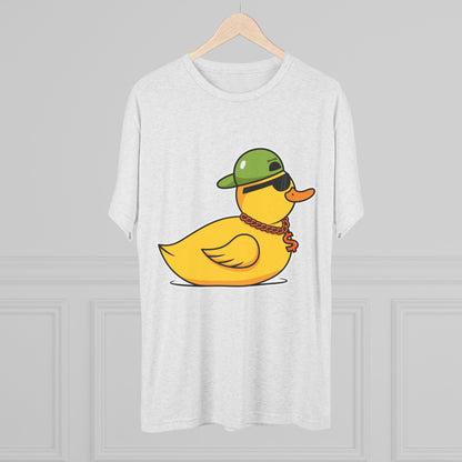 Unisex Tri-Blend Crew Tee (Ninja Duck)