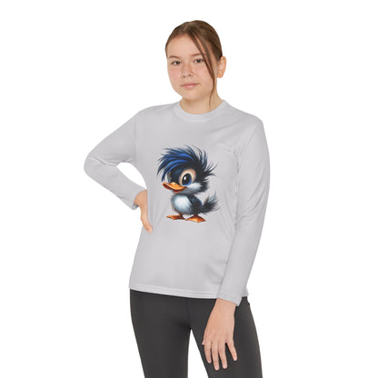 Youth Long Sleeve Competitor Tee (Blue Hair Duck)