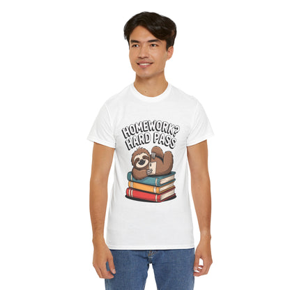 Unisex Heavy Cotton Tee (Homework? Hard Pass)