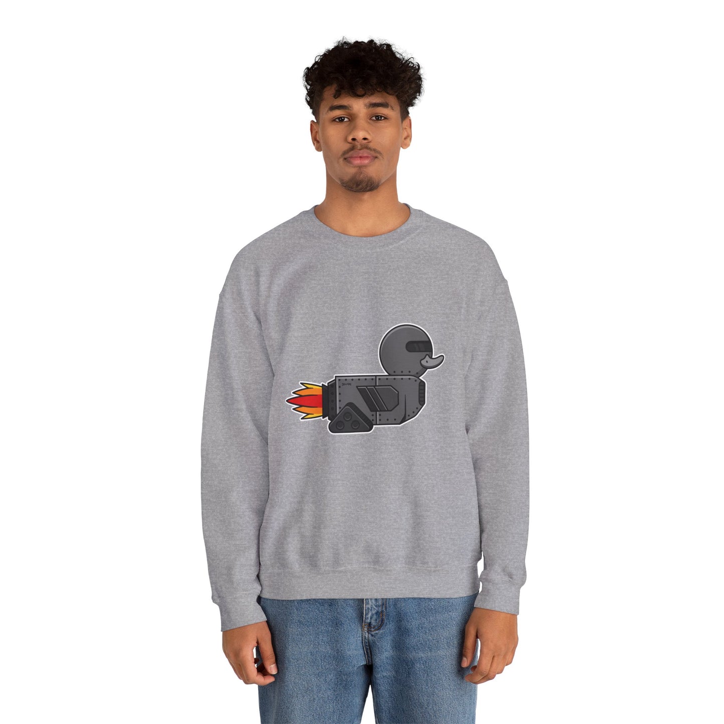 Unisex Heavy Blend™ Crewneck Sweatshirt (Robot Duck)